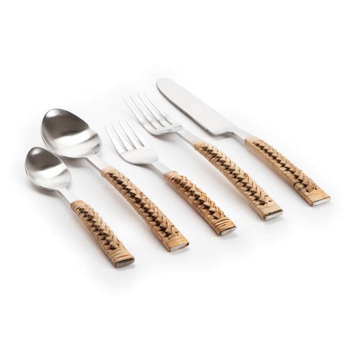 Bamboo Handle Cutlery Set