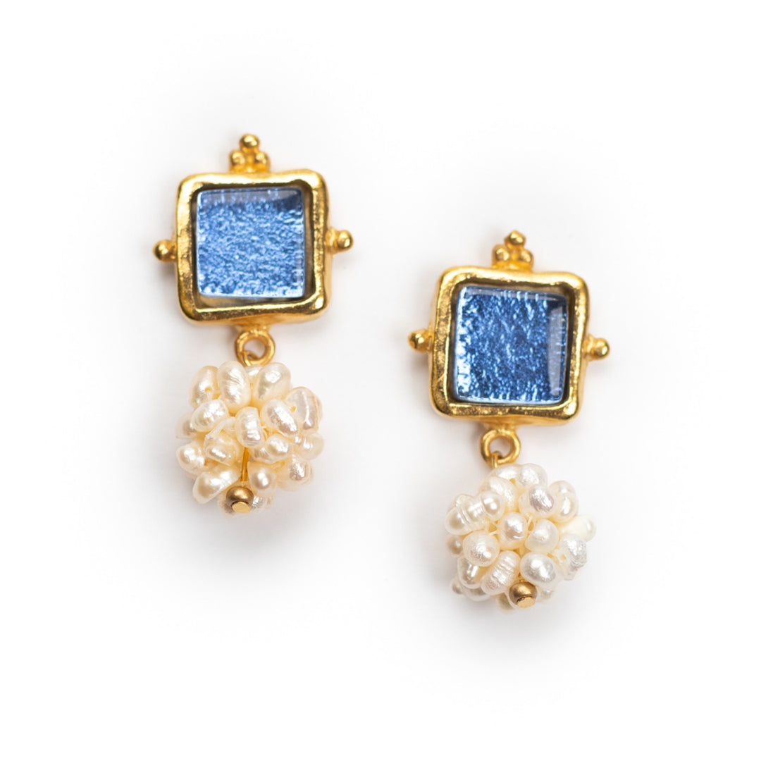 Anne Pearl & Glass Earrings