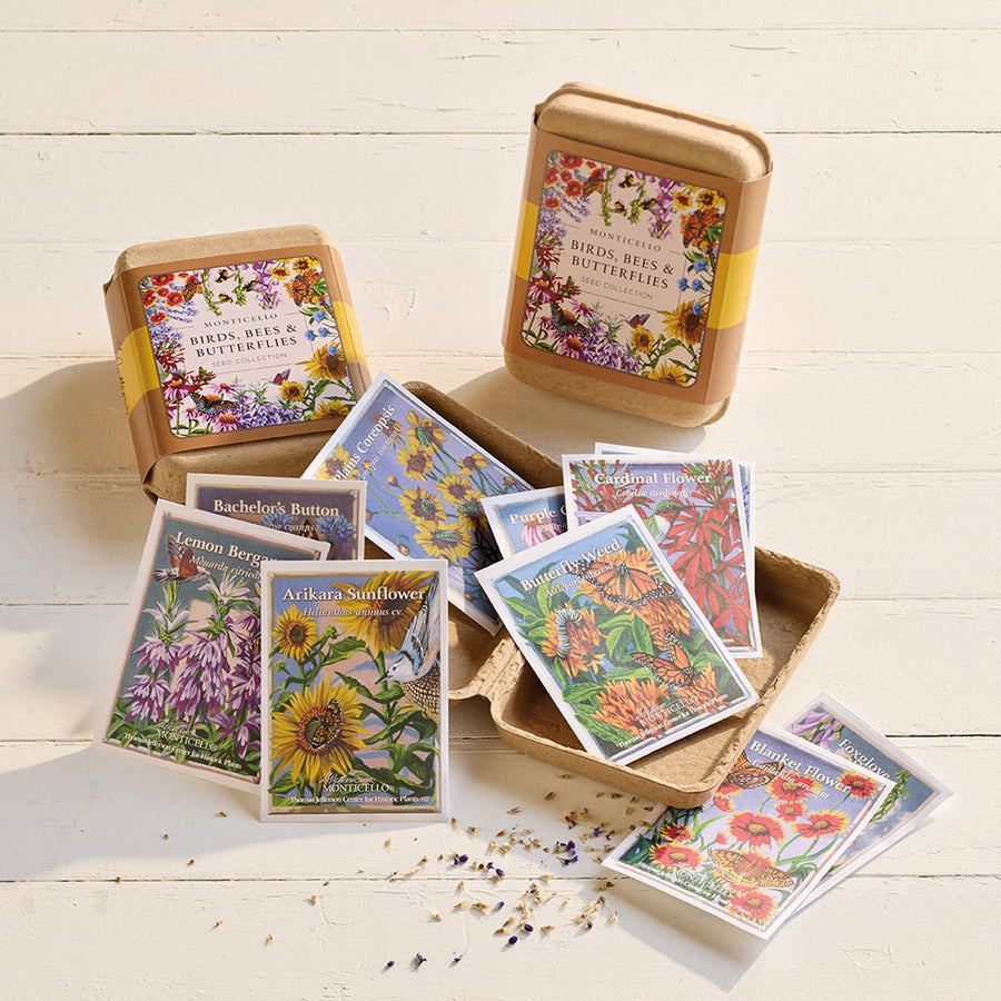 Birds Bees Butterfly Seed Collection - Clamshell - Monticello Shop