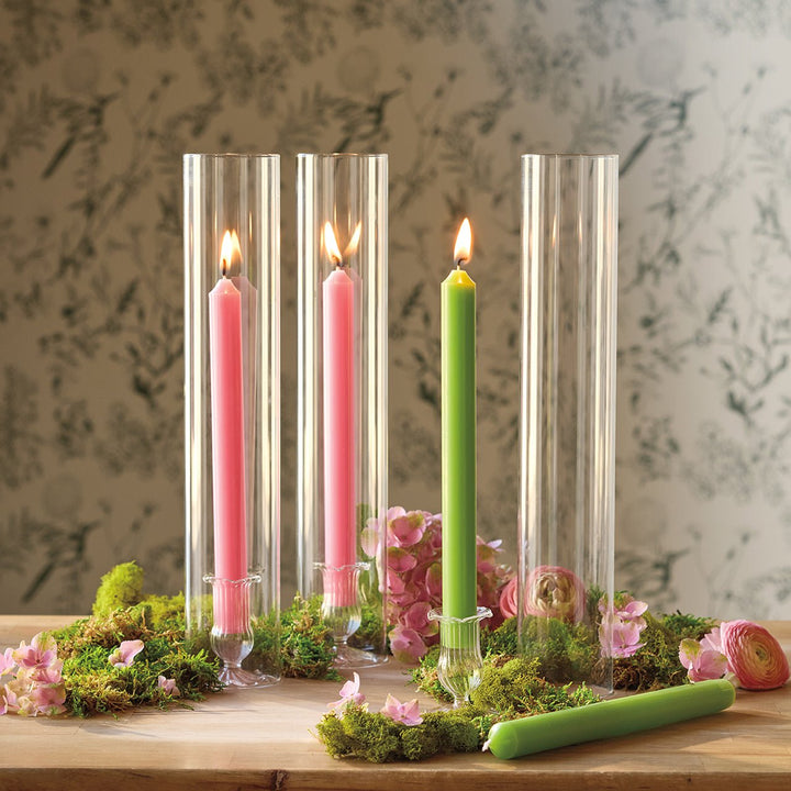 Glass Taper Hurricane - Monticello Shop