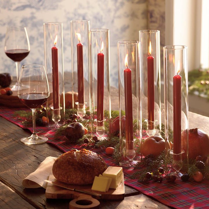 Glass Taper Hurricane - Monticello Shop