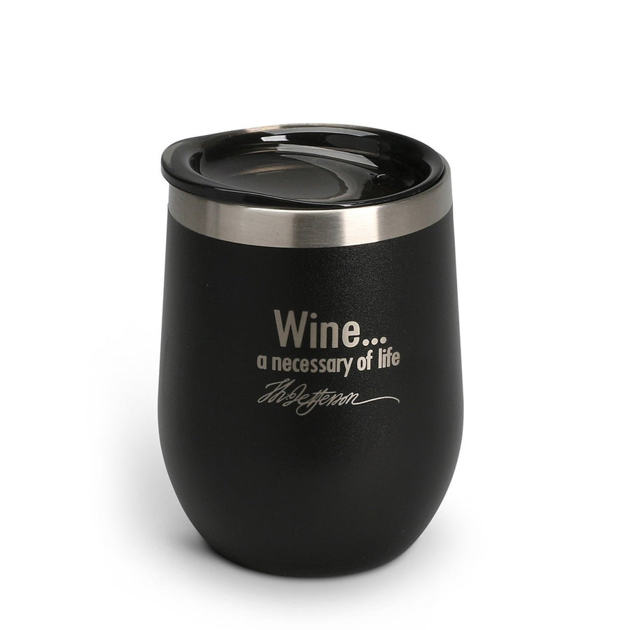 Jefferson Quote Wine Tumbler - Monticello Shop