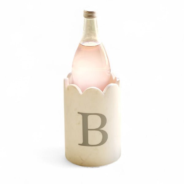 Marble Scalloped Wine Chiller - Monticello Shop