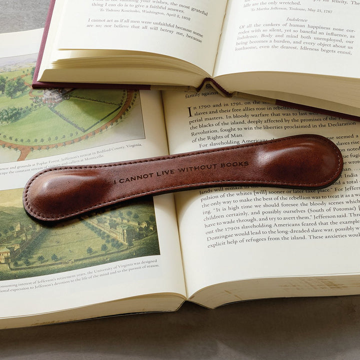 Monticello Book Quote Leather Book Weight - Monticello Shop