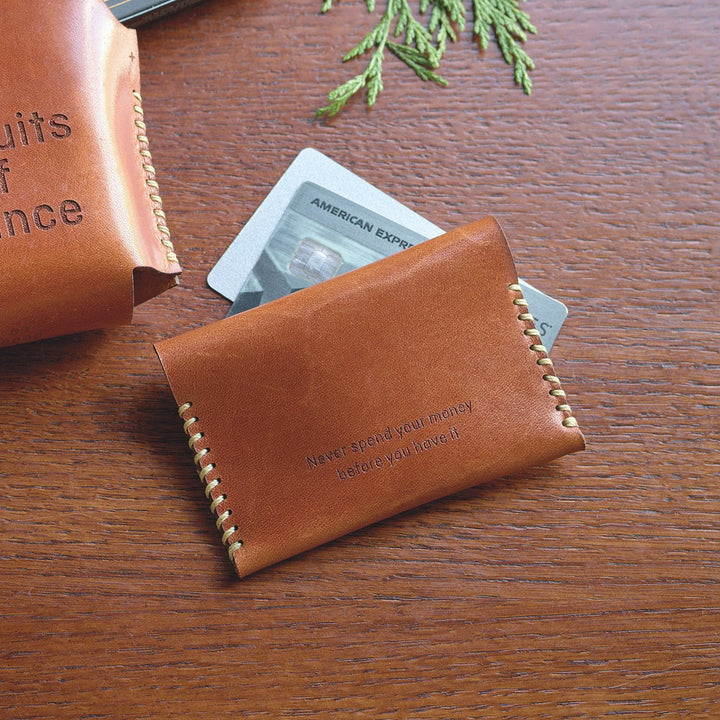 Monticello Leather Card Wallet - Monticello Shop