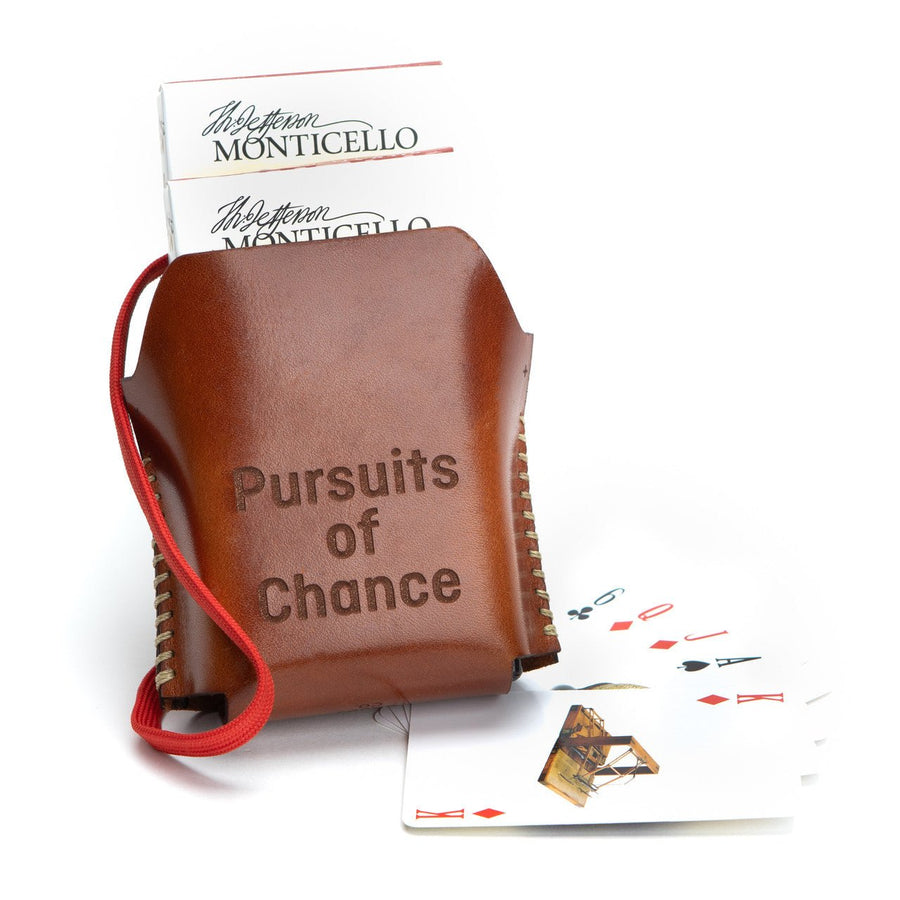 Monticello Leather Playing Card Case - Monticello Shop