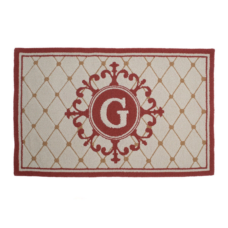 Monticello Monogram Indoor Outdoor Rug - Monticello Shop
