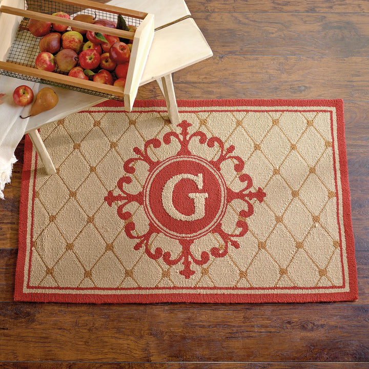 Monticello Monogram Indoor Outdoor Rug - Monticello Shop