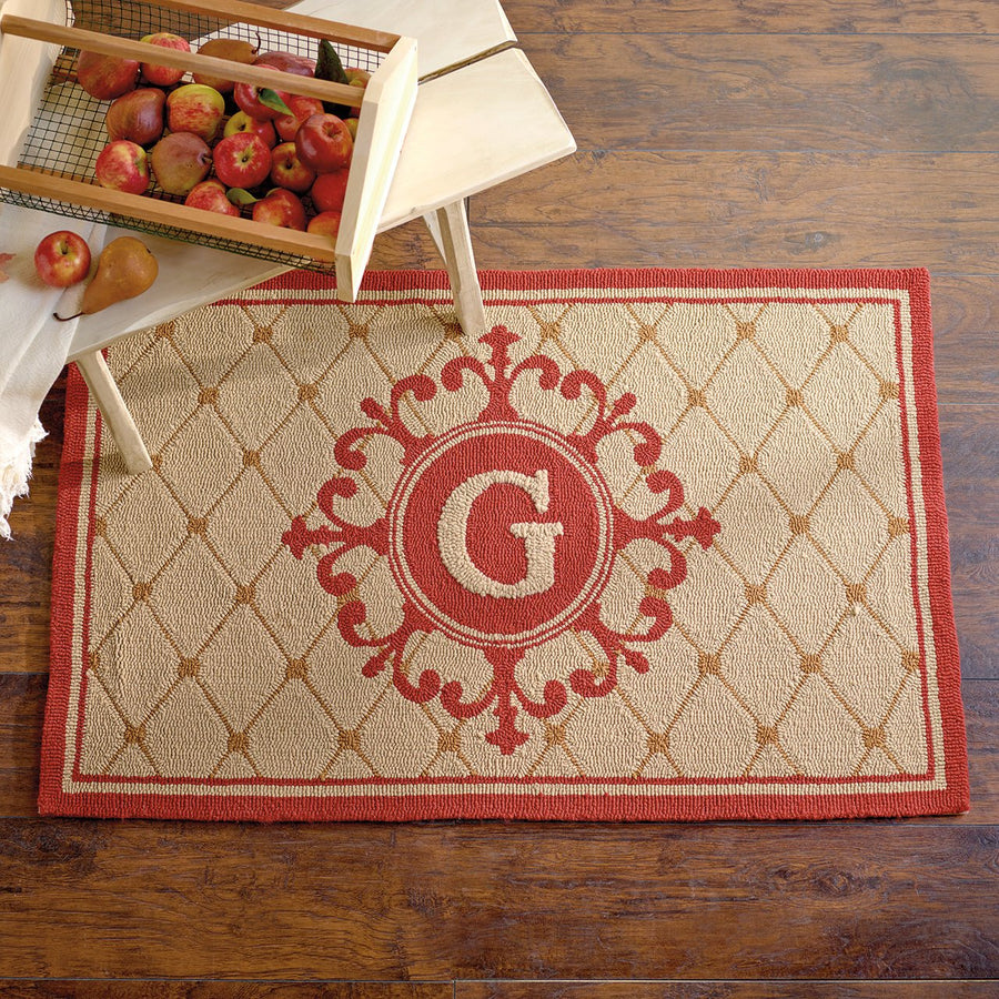 Monticello Monogram Indoor Outdoor Rug - Monticello Shop