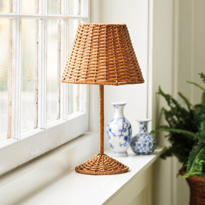 Rattan Candle Lamp - Monticello Shop