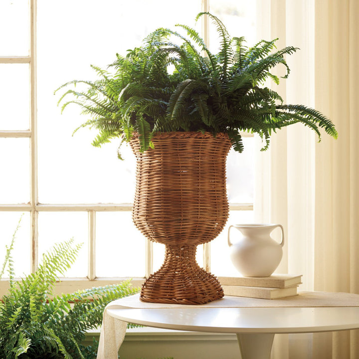 Rattan Urn - Monticello Shop