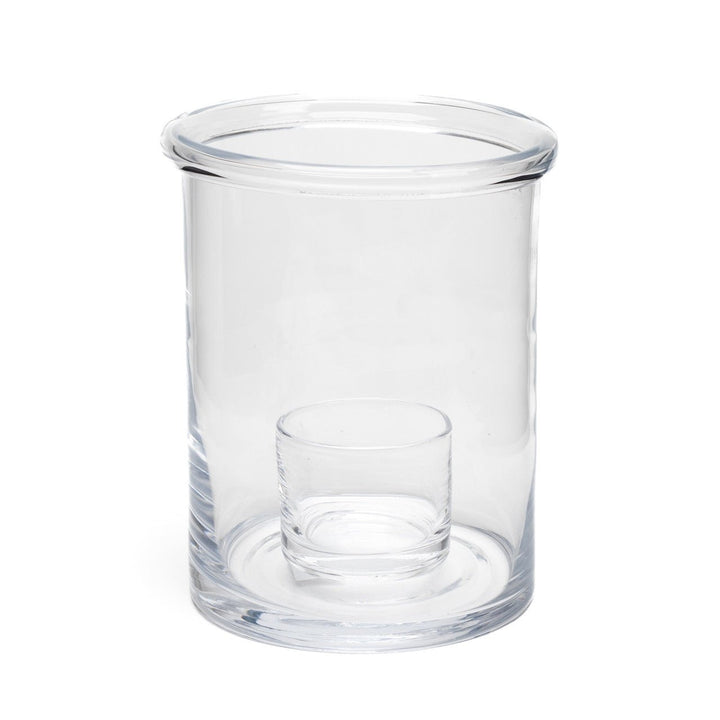 Rolled Rim Glass Hurricane - Monticello Shop