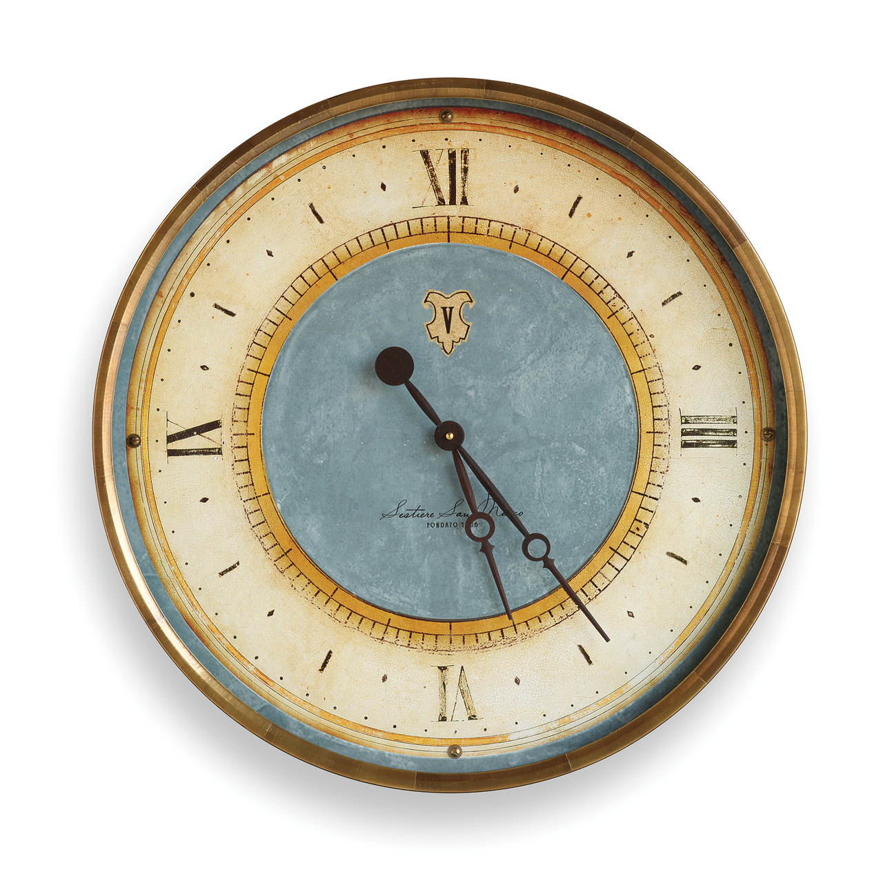 Hotel Pasquier Brass Wall Clock – Monticello Shop