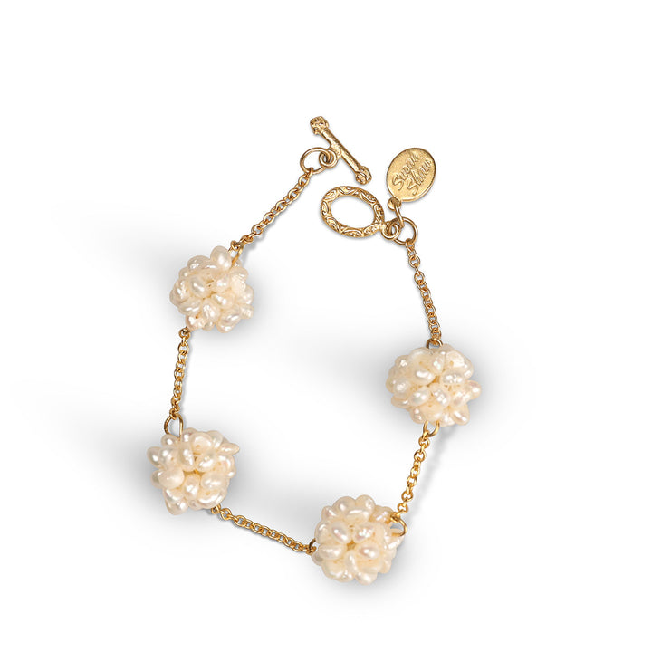 Monticello Pearl Cluster Bracelet