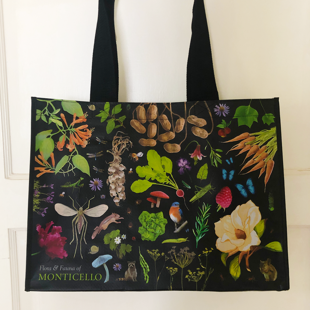 Monticello's Flora and Fauna Tote Bag