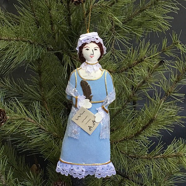 Embroidered Abigail Adams Ornament - Monticello Shop
