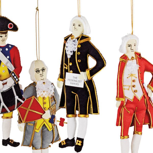 Embroidered Alexander Hamilton Ornament - Monticello Shop