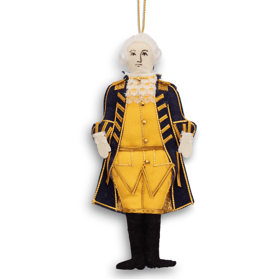 Embroidered George Washington Ornament - Monticello Shop