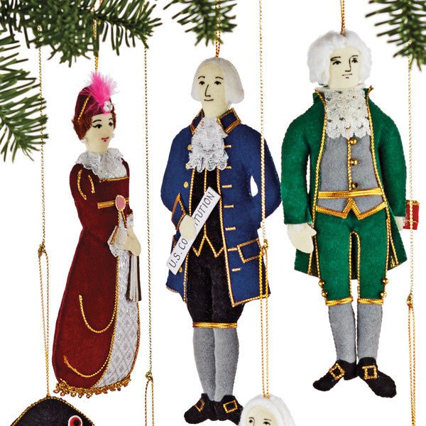 Embroidered James Madison Ornament - Monticello Shop