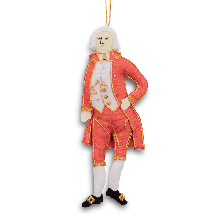 Embroidered John Adams Ornament - Monticello Shop