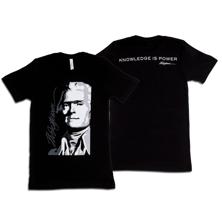 Knowledge is Power Quote T-Shirt - Monticello Shop