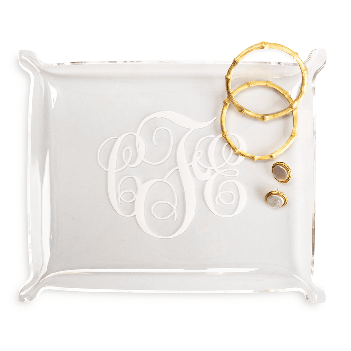 Monogrammed Acrylic Tray - Monticello Shop
