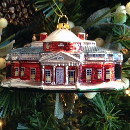 Monticello Blown Glass Ornament - Monticello Shop