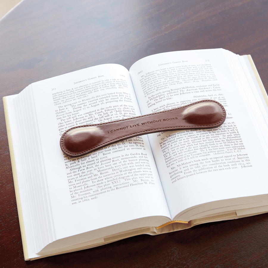 Monticello Book Quote Leather Book Weight - Monticello Shop
