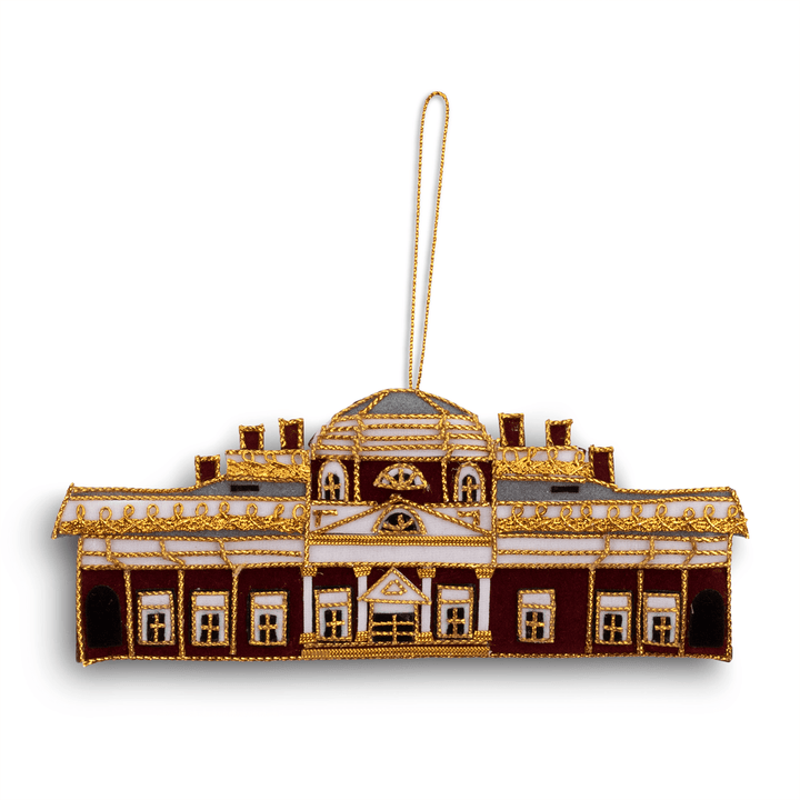 Monticello Embroidered Ornament - Monticello Shop