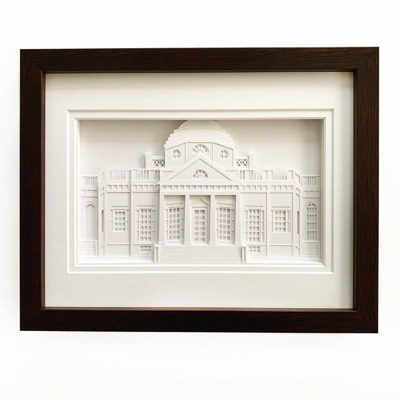 Monticello Framed Paper Sculpture - Monticello Shop