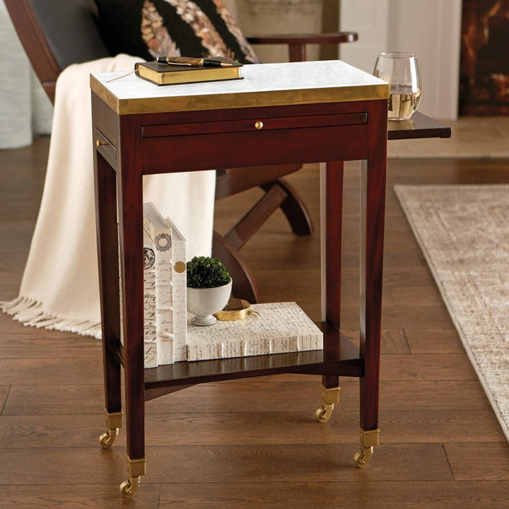 Monticello Parisian Marble Top Side Table - Monticello Shop
