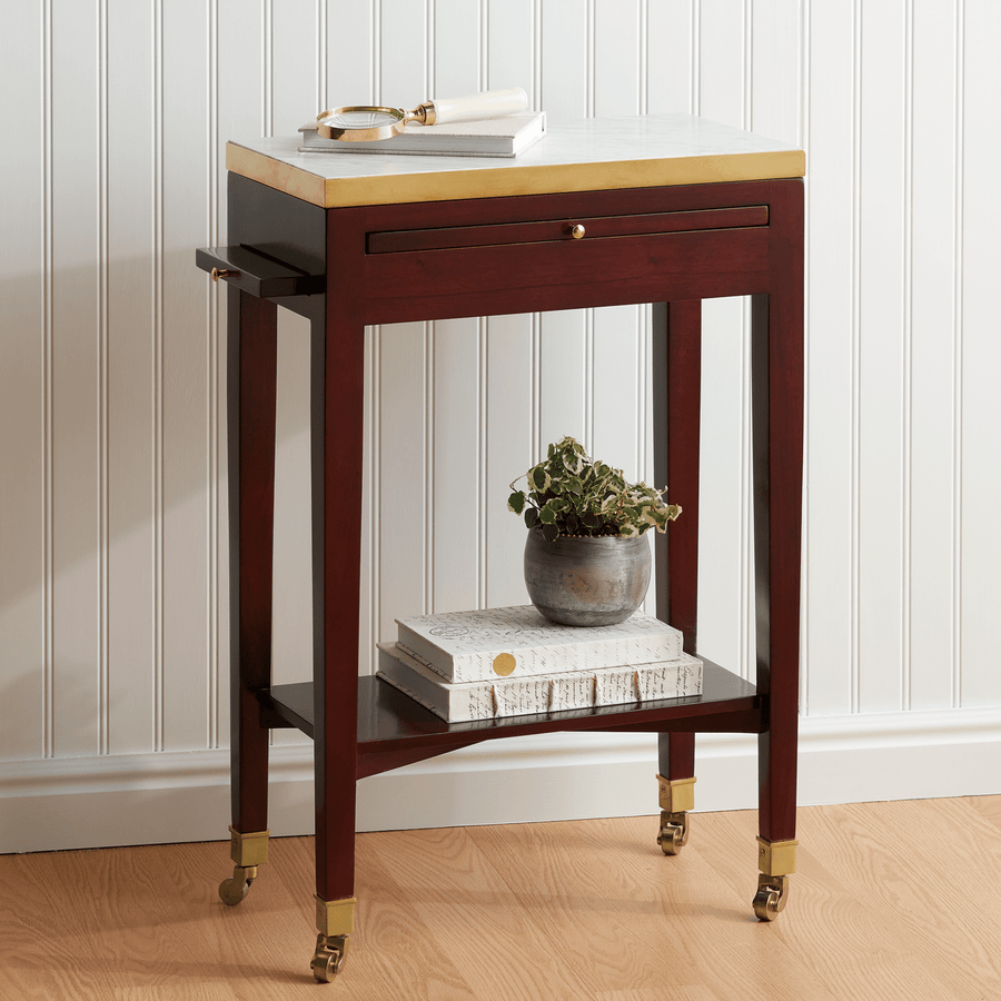 Monticello Parisian Marble Top Side Table - Monticello Shop