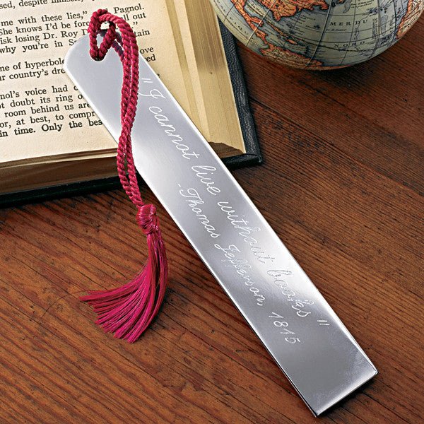 Pewter Engraved Bookmark - Monticello Shop