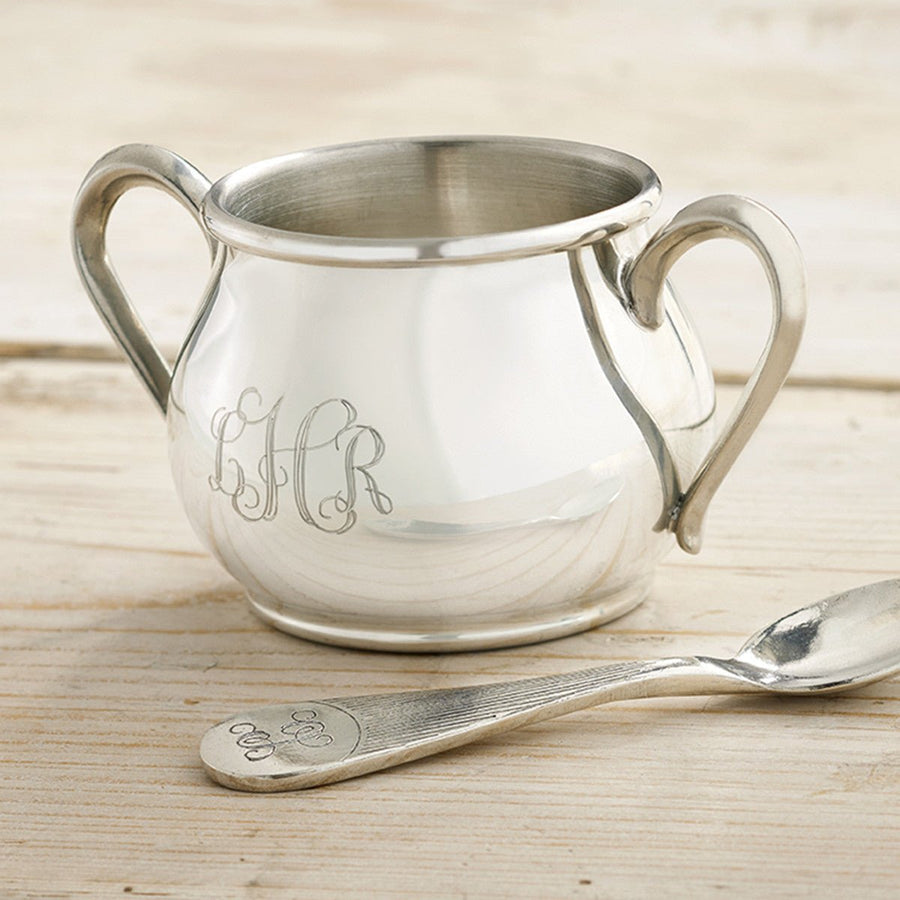 Pewter Personalized Baby Cup - Monticello Shop