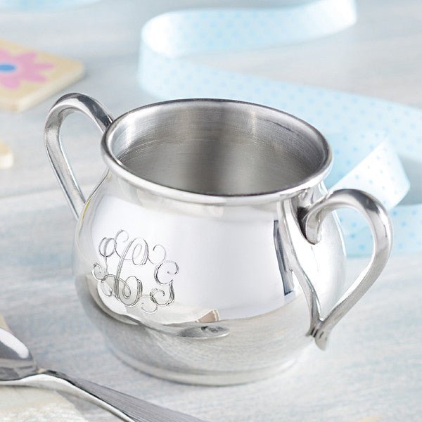 Pewter Personalized Baby Cup - Monticello Shop