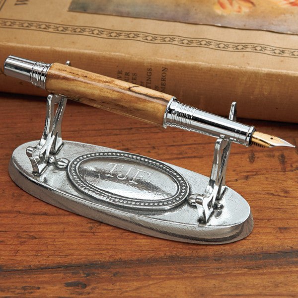 Pewter Personalized Pen Holder - Monticello Shop