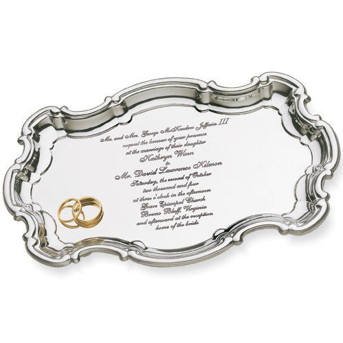 Polished Pewter Invitation Tray - Monticello Shop