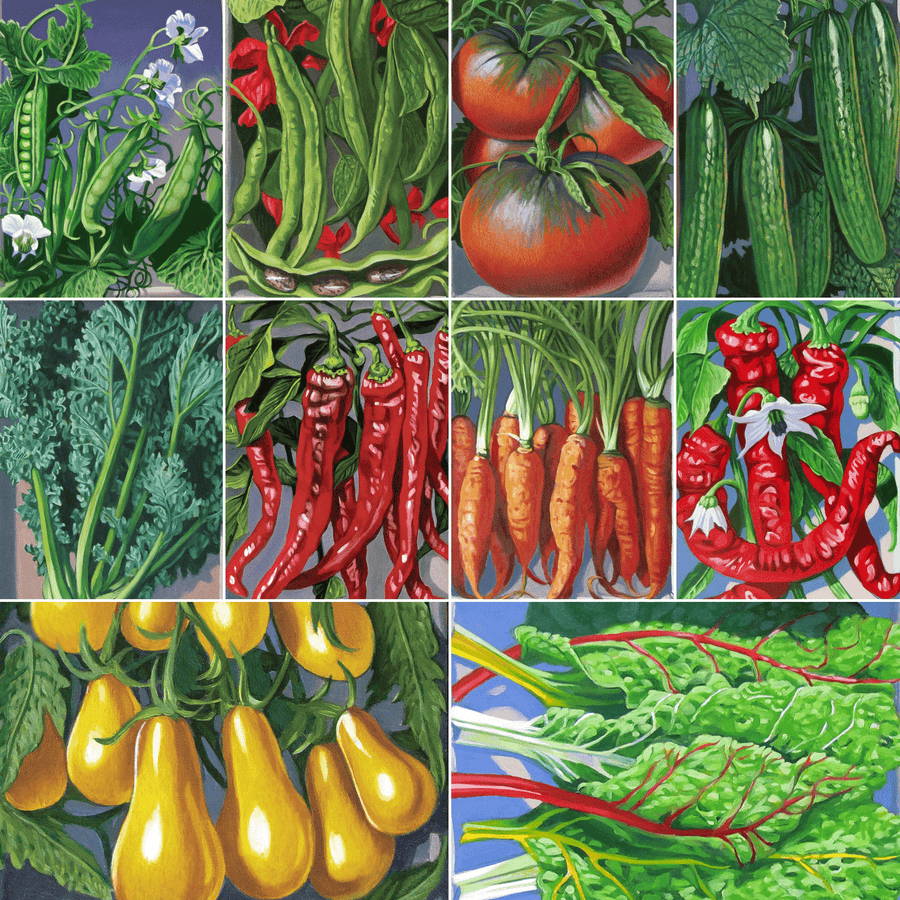Seed Packet Box with Heirloom Vegetable Seeds - Monticello Shop
