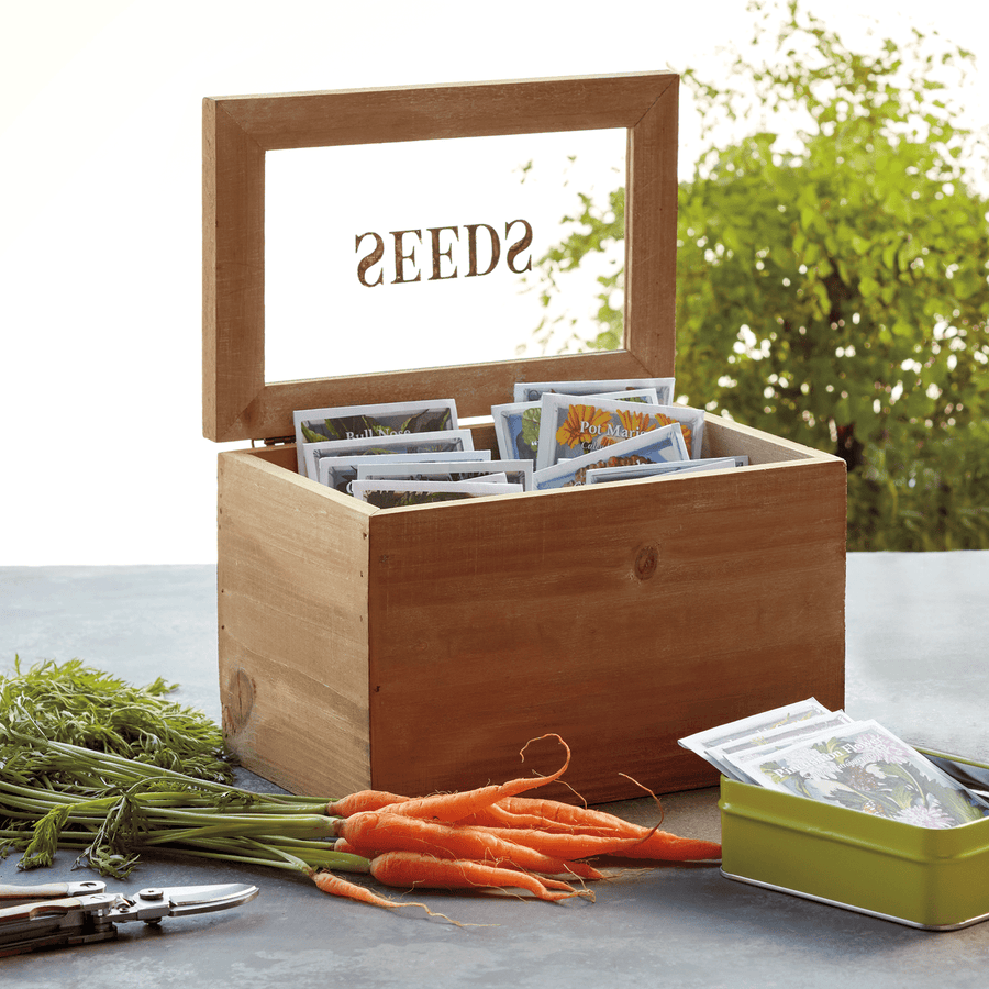 Seed Packet Box with Heirloom Vegetable Seeds - Monticello Shop