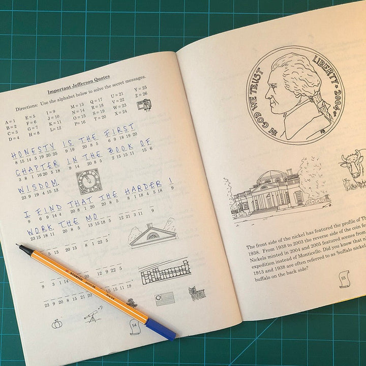 The Life and Times of Thomas Jefferson: A Coloring and Activity Book - Monticello Shop