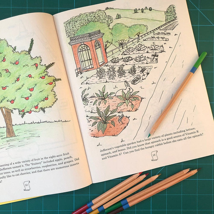 The Life and Times of Thomas Jefferson: A Coloring and Activity Book - Monticello Shop