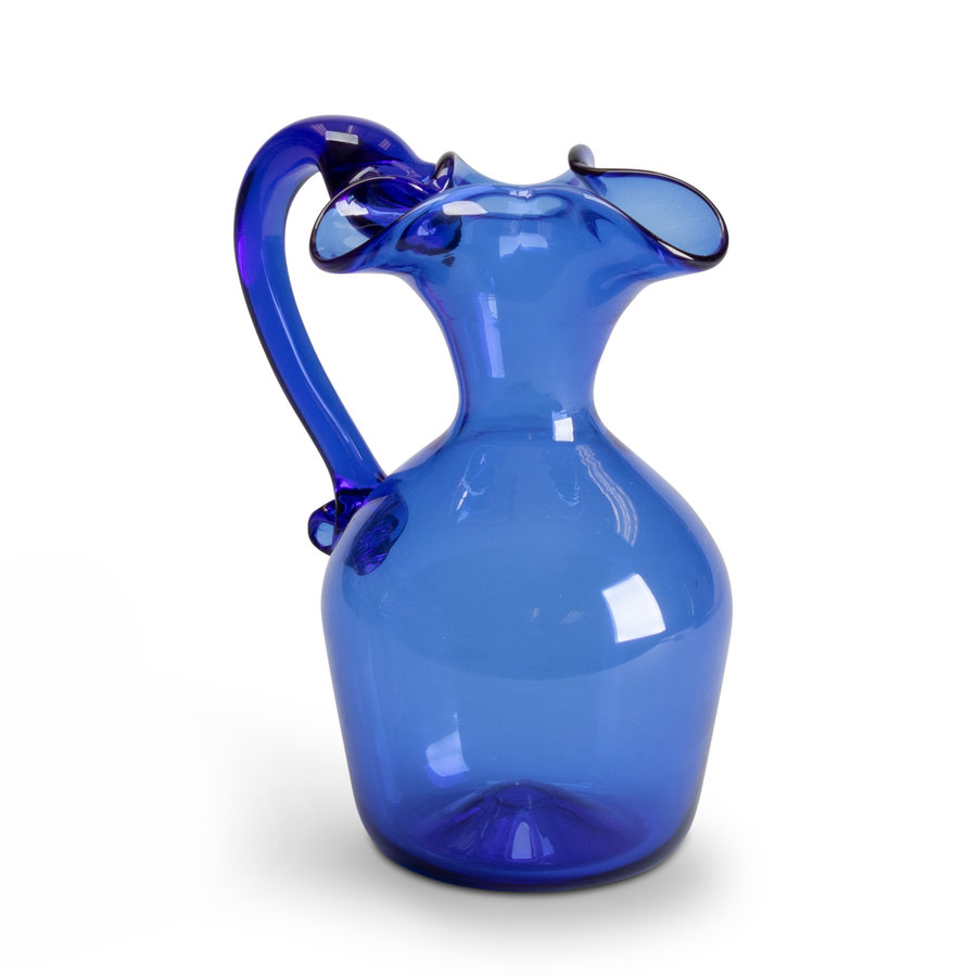 Cobalt Blue Pitcher from Jamestown Glasshouse