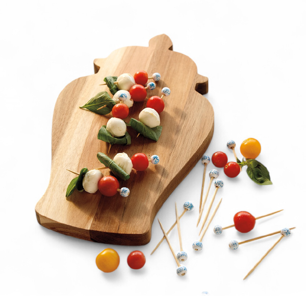 Ginger Jar Serving Board with Cocktail Picks