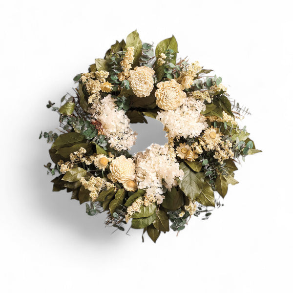 Monticello Hydrangeas Scented Wreath