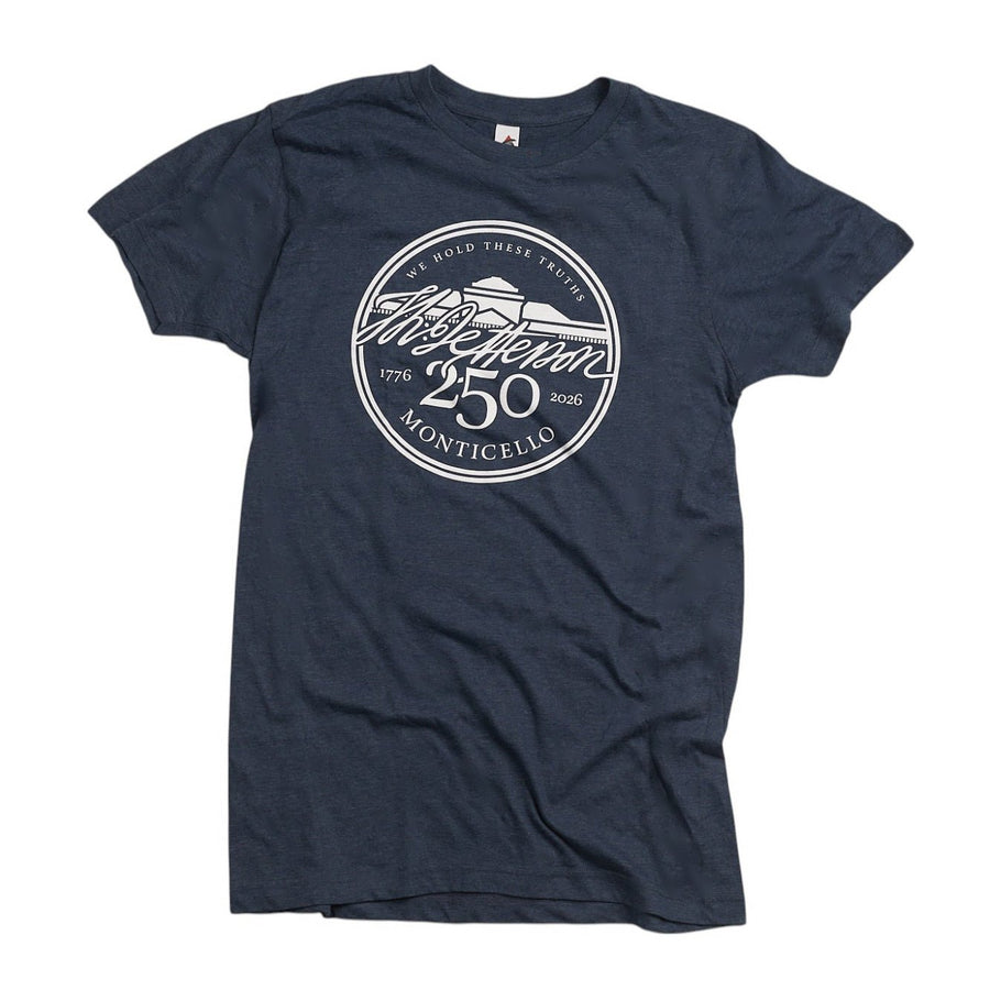 250th Red, White, Blue T-Shirt - Monticello Shop