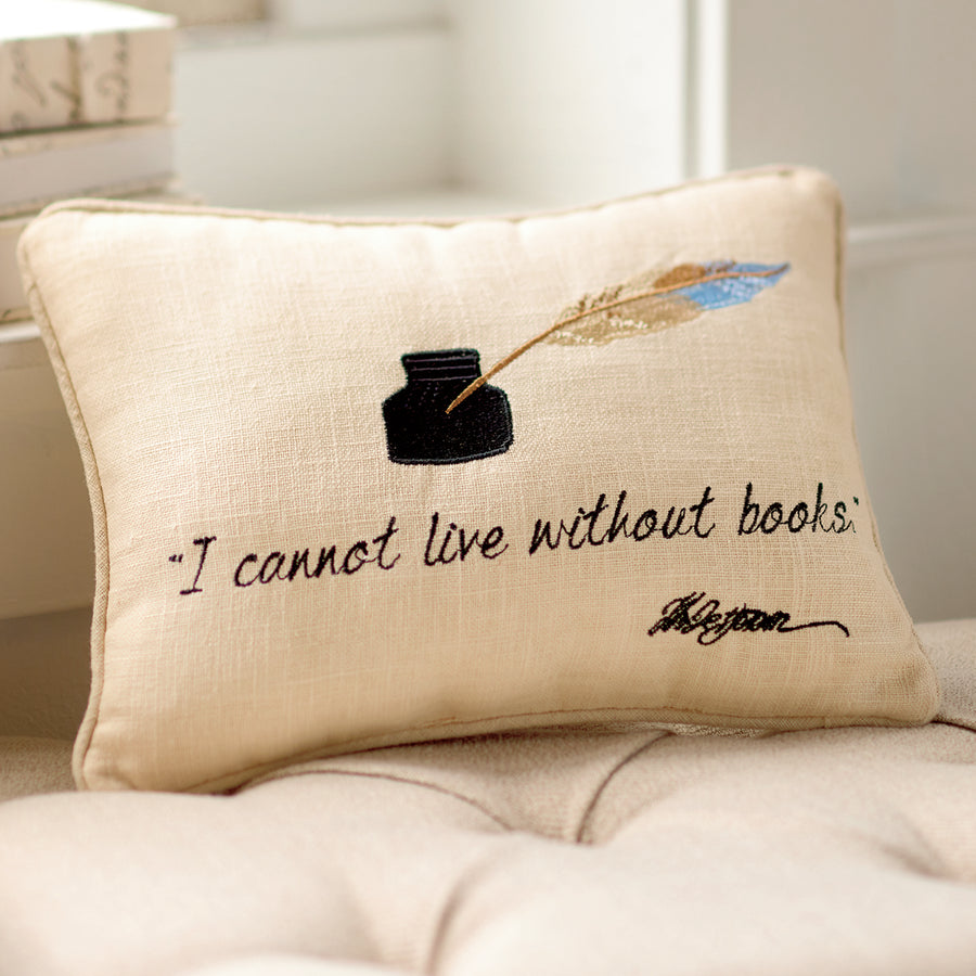 Monticello Book Quote Pillow