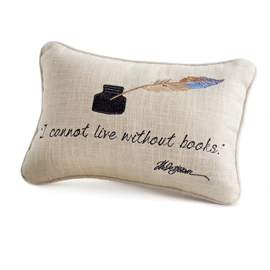 Monticello Book Quote Pillow