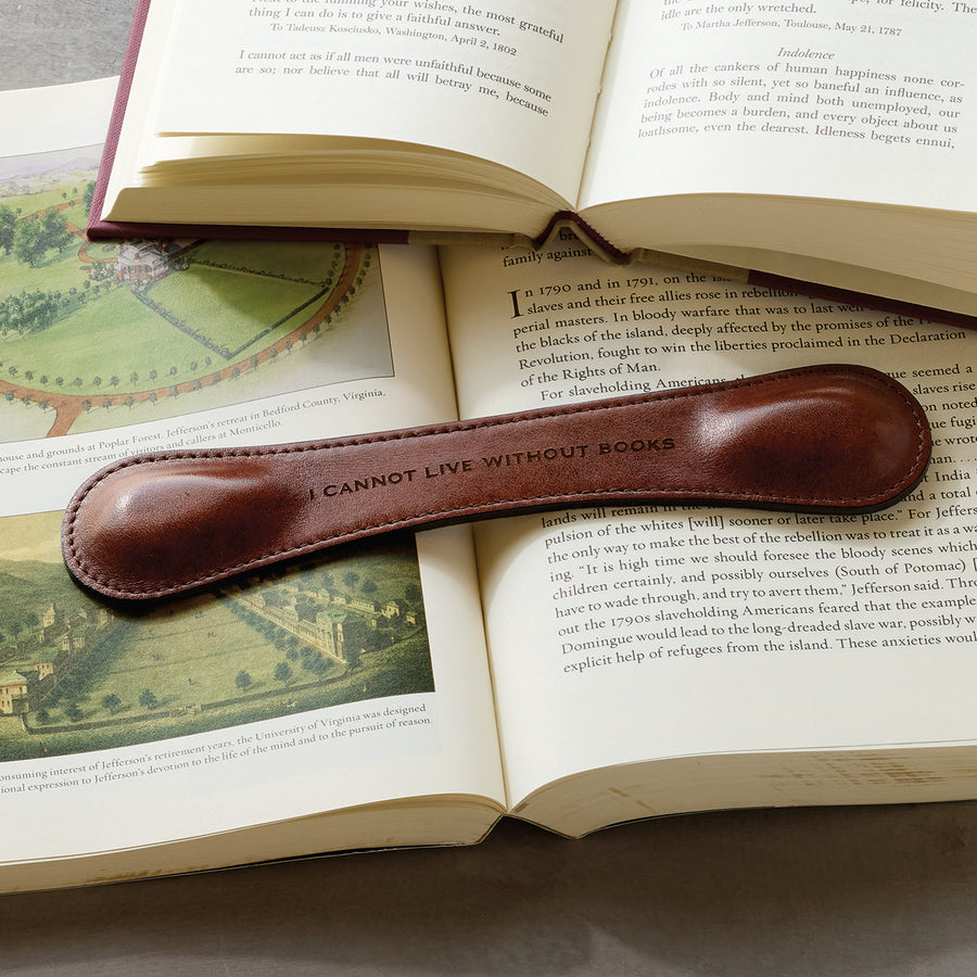 Monticello Book Quote Leather Book Weight