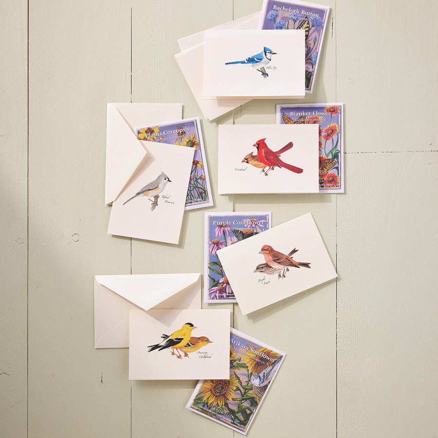 Bird Notecards with Seeds