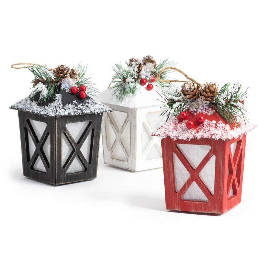 Mini Lighted Lantern Ornaments